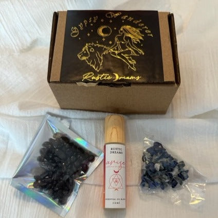 Mini Gift box - Crystals, Bracelet, Essential Oil Roller
