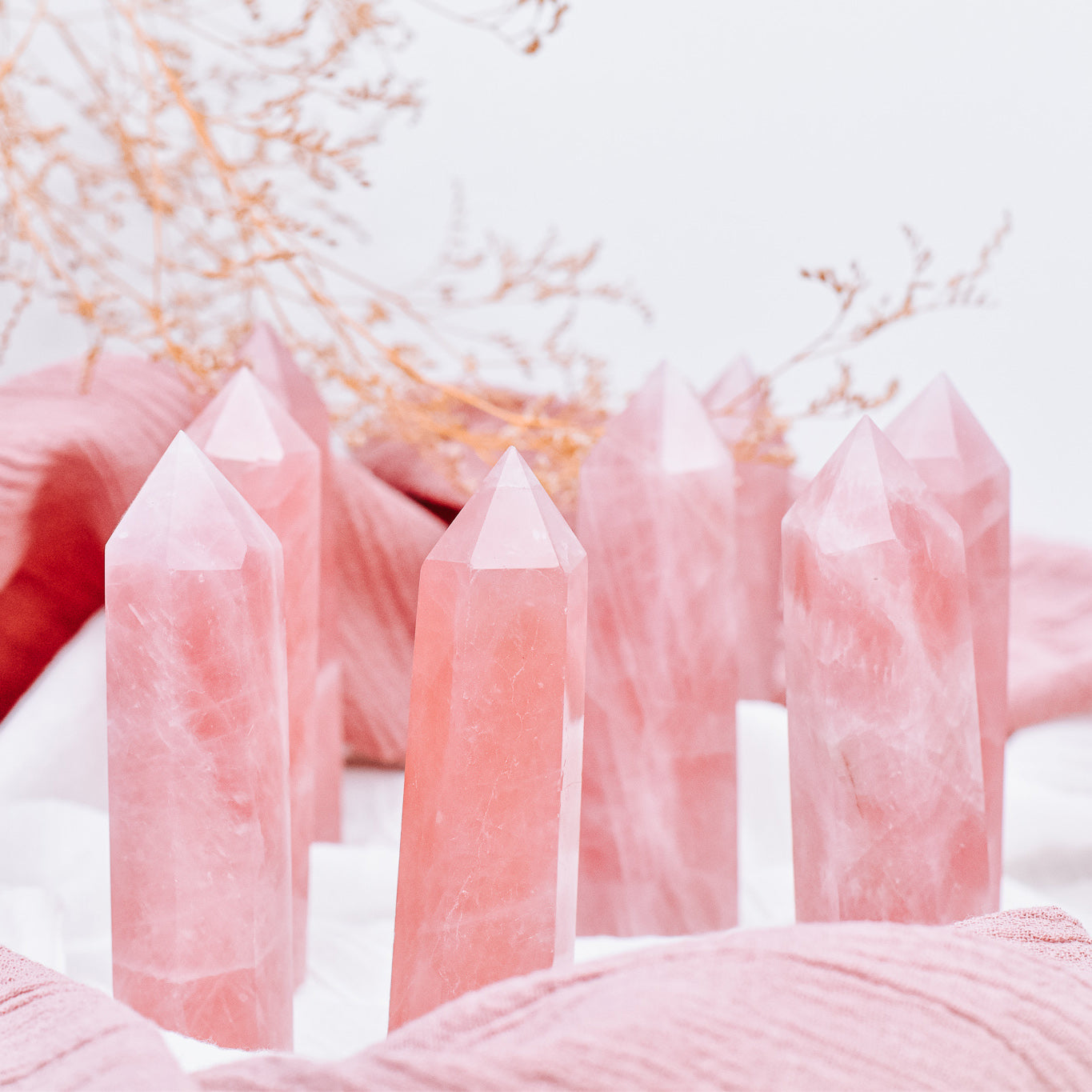 Rose Quartz Generator Tower - Crystals