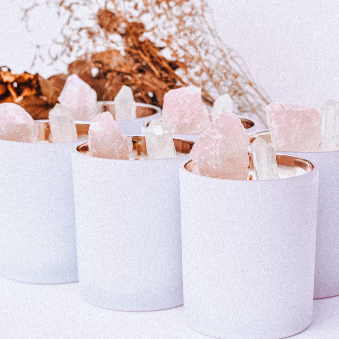 Celestial Collection - Crystal infused Scented Soy Candles