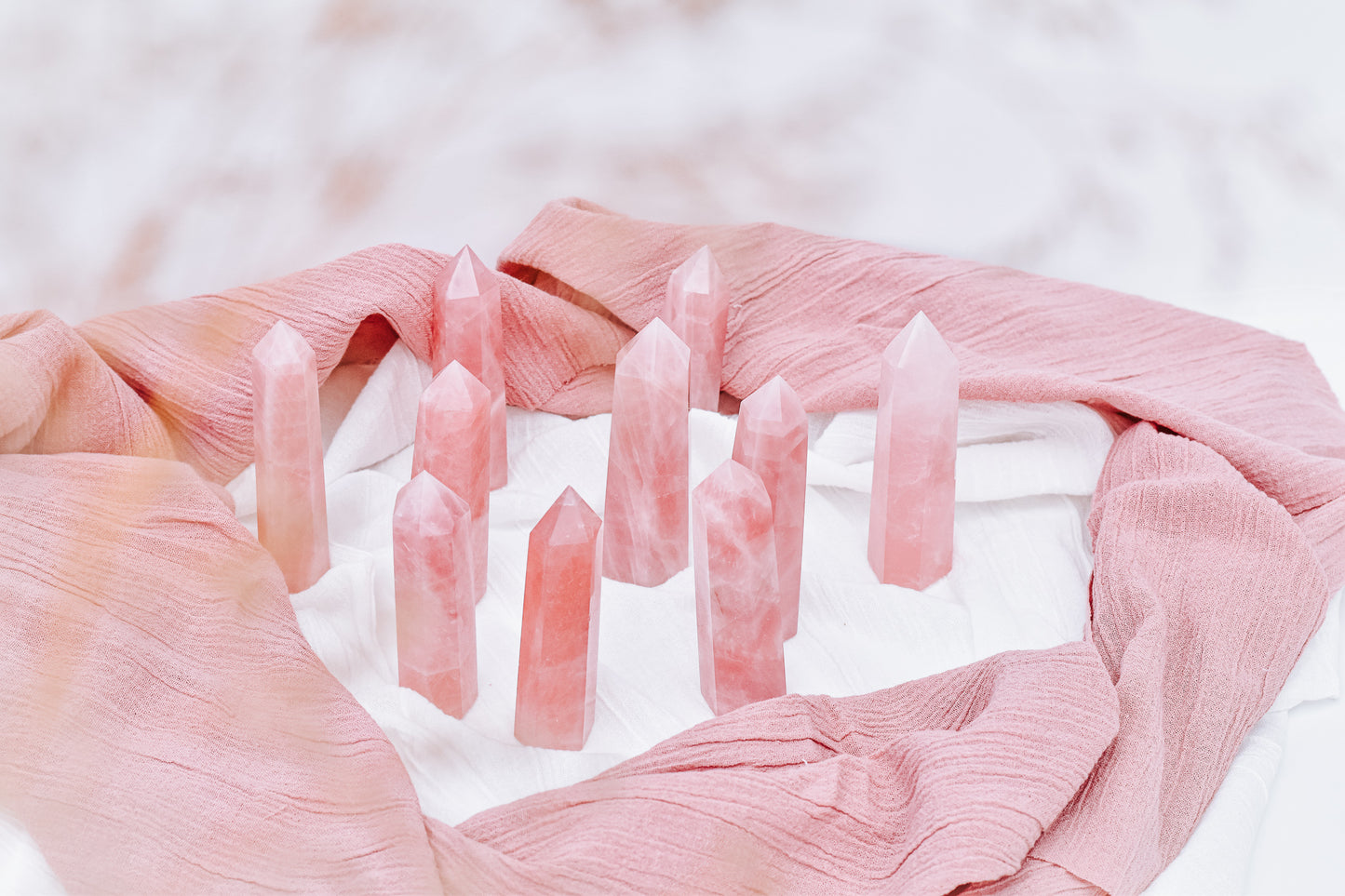 Rose Quartz Generator Tower - Crystals