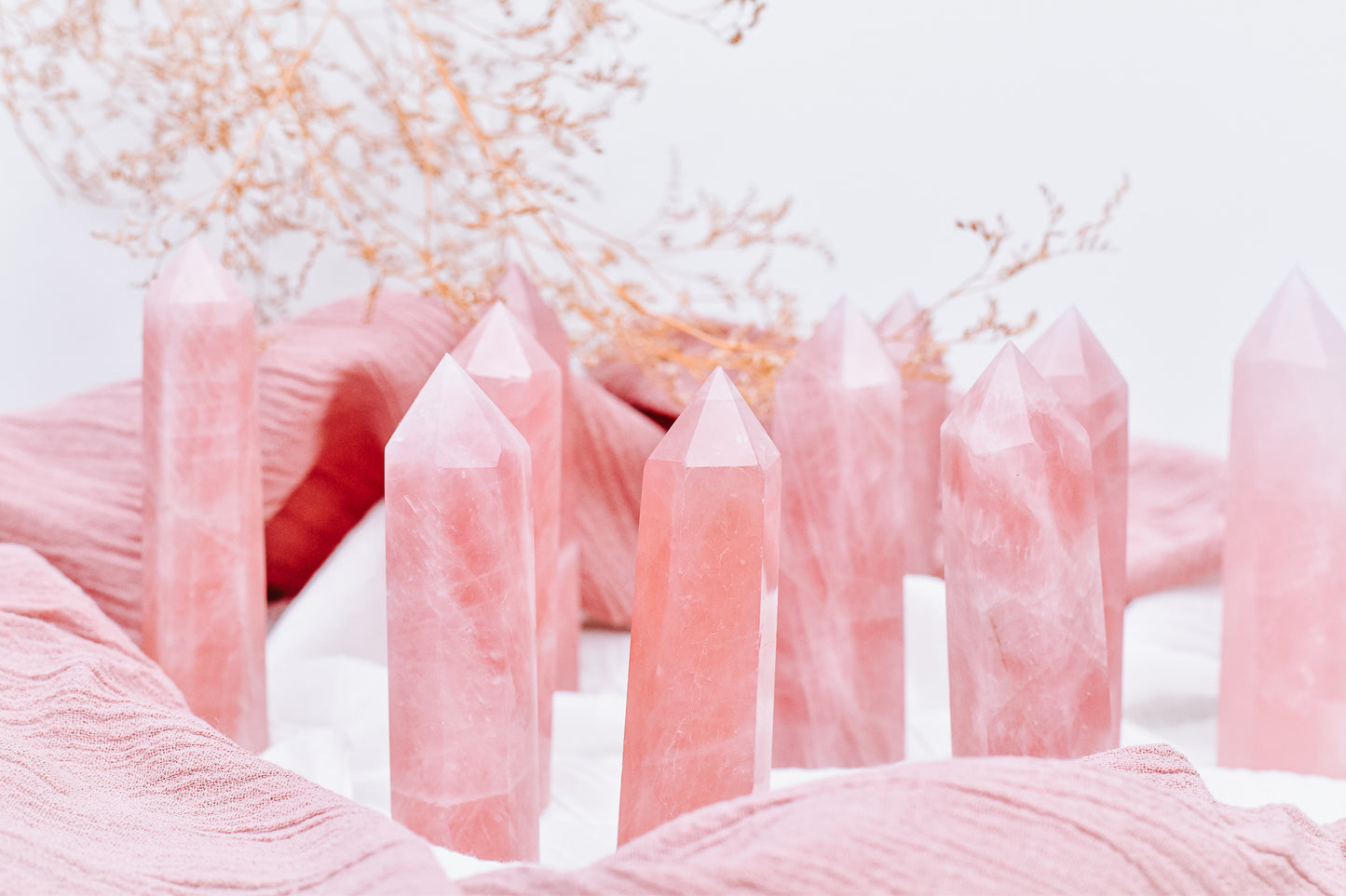 Rose Quartz Generator Tower - Crystals