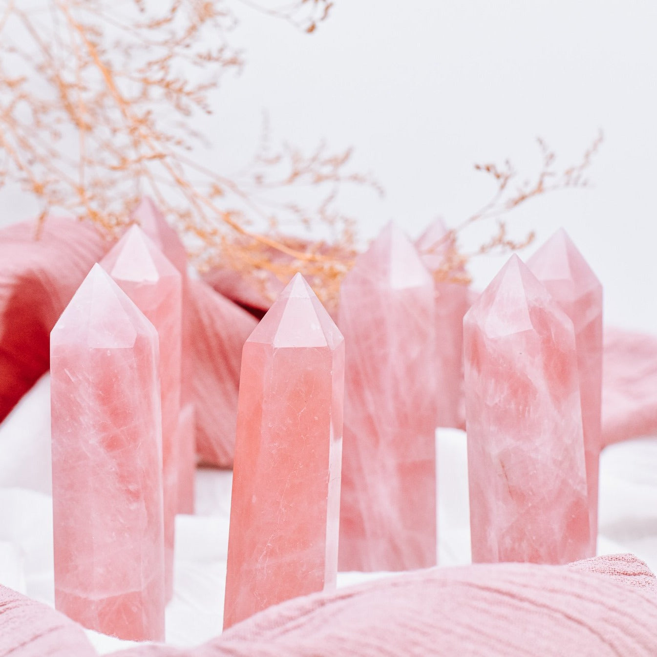 Enchantment Gift Box - Scented Soy Candles - Rose Quartz - Essential Oil Rollers