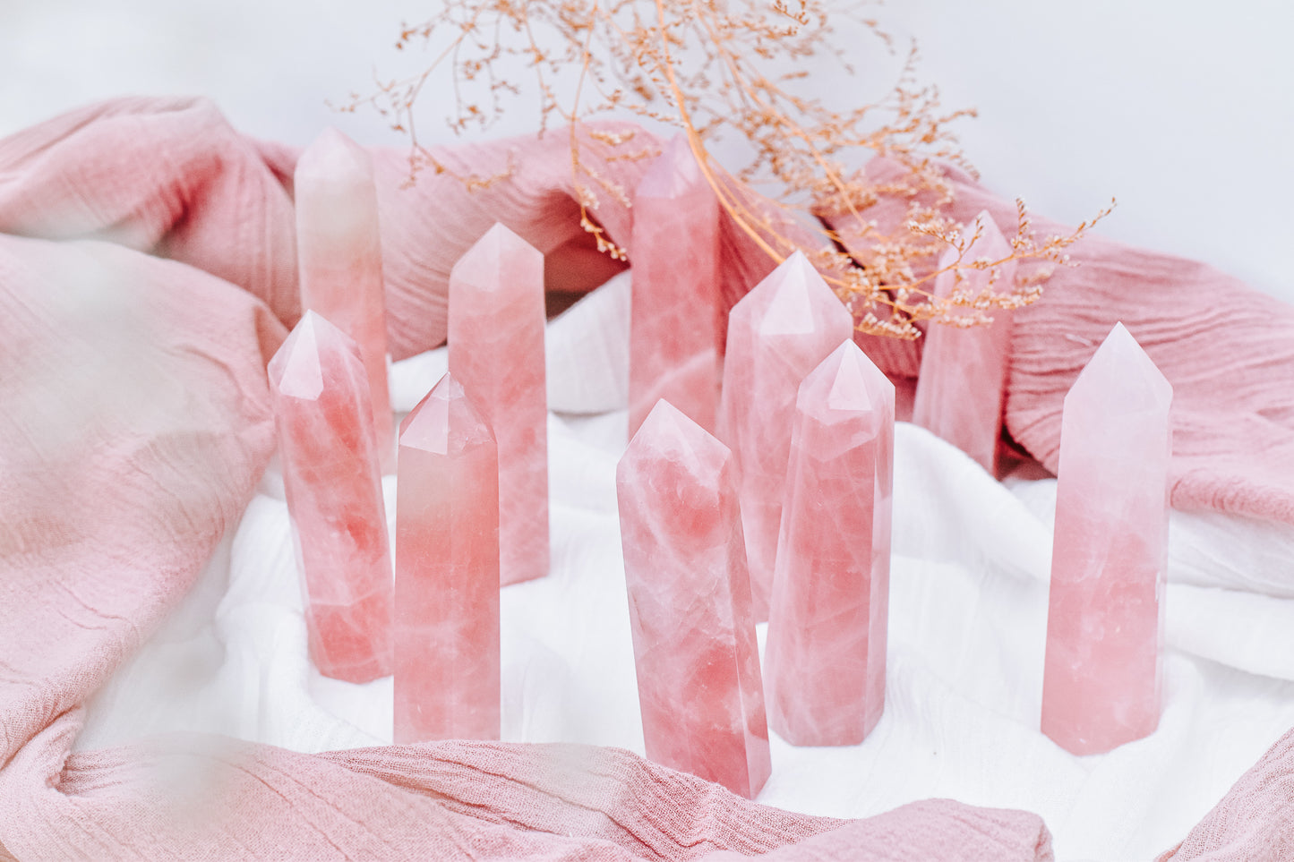 Rose Quartz Generator Tower - Crystals