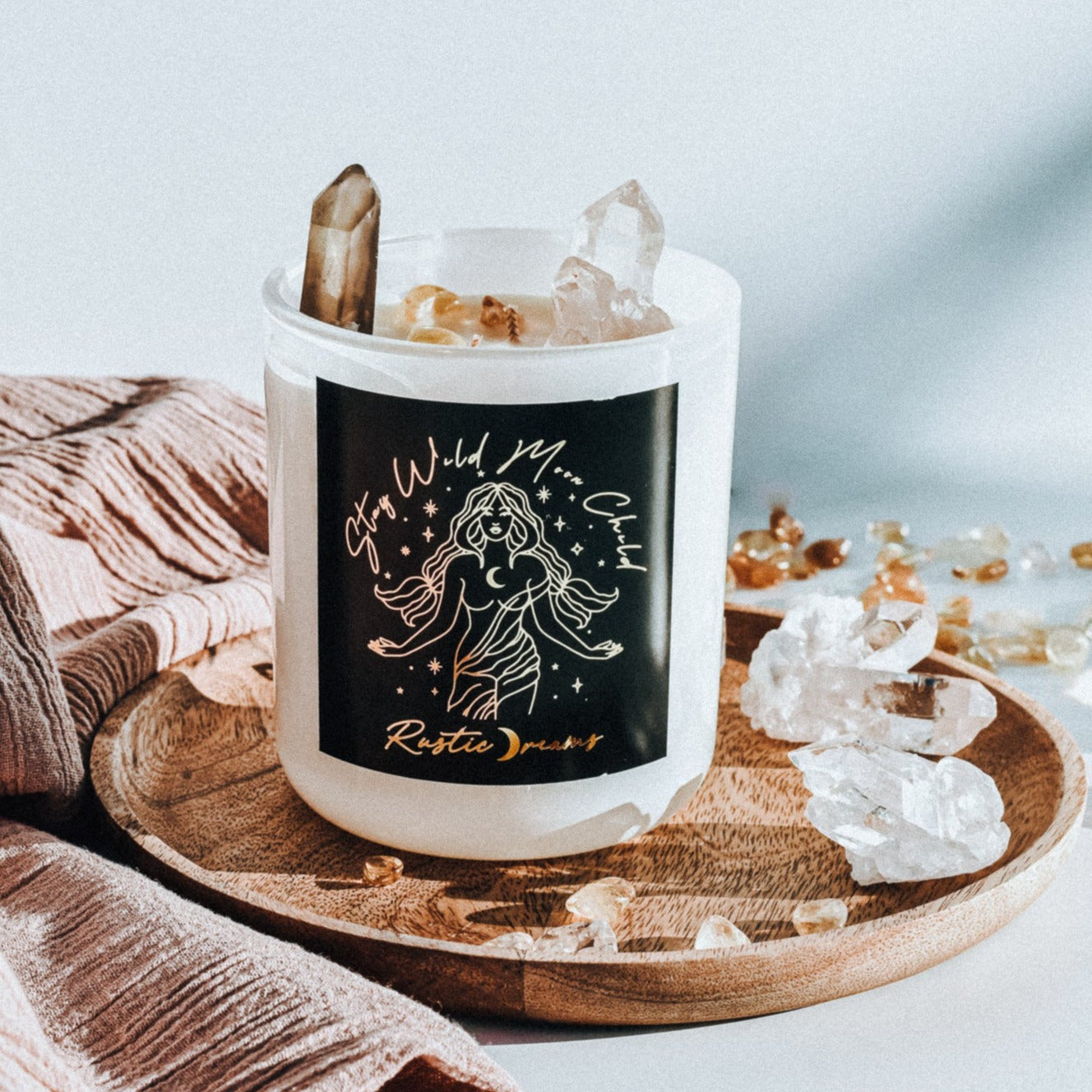 Smoky Quartz Collection ~ Extra Large Limited Edition - Scented Soy Candle