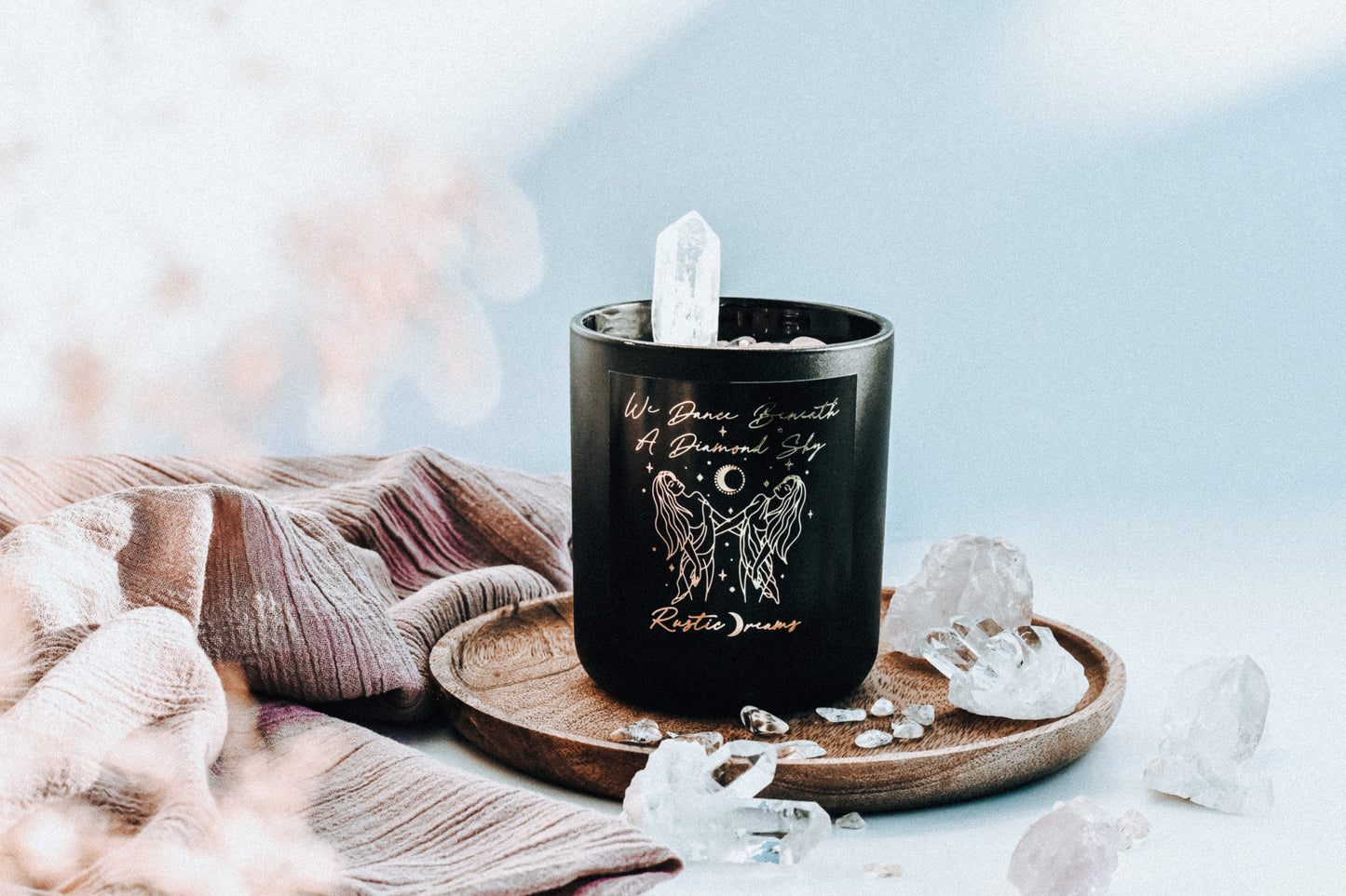 Earth Child Collection - Crystal Infused Scented Soy Candles