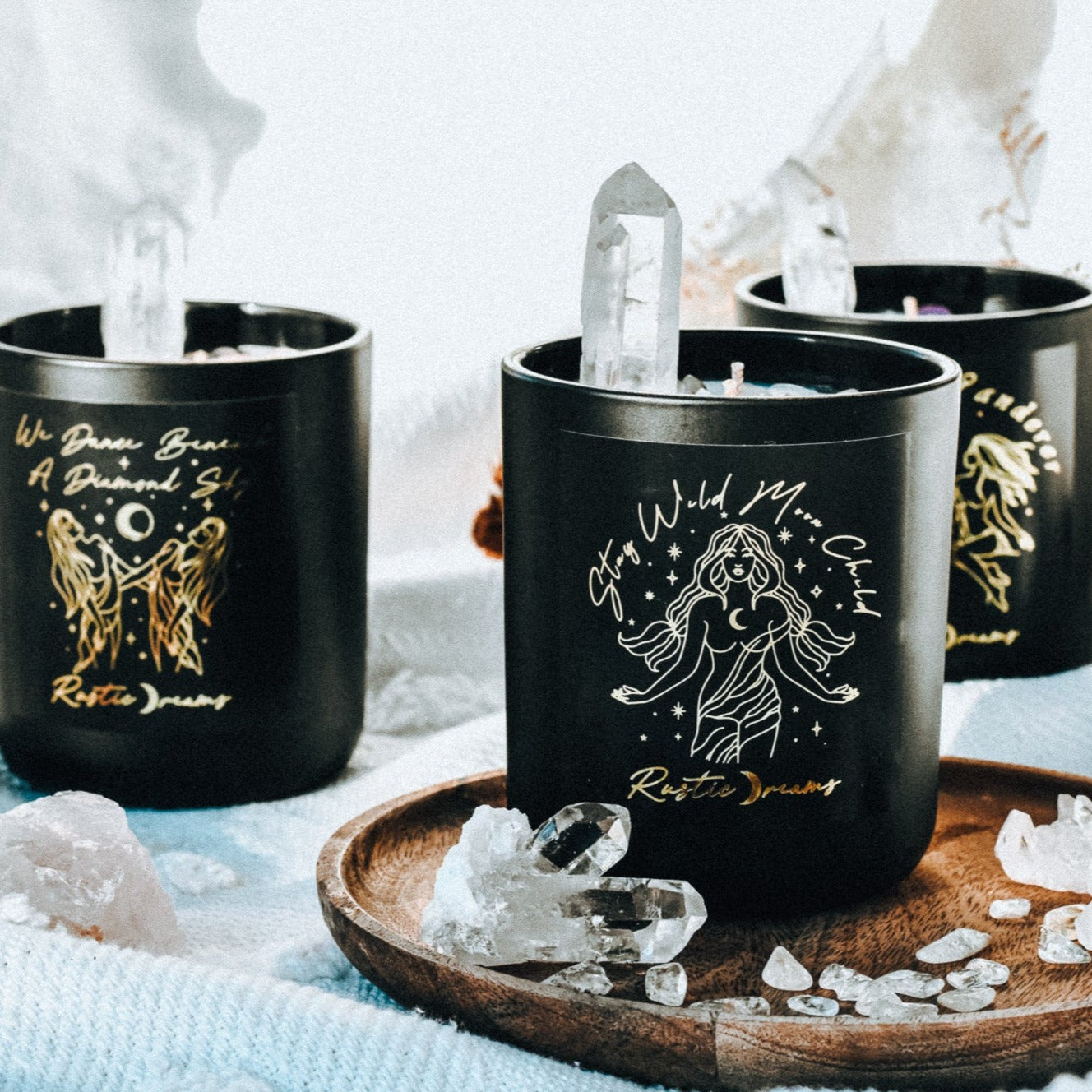 Smoky Quartz Collection ~ Extra Large Limited Edition - Scented Soy Candle