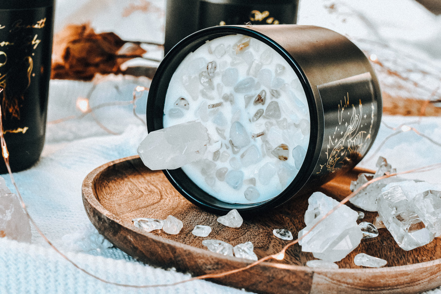 Earth Child Collection - Crystal Infused Scented Soy Candles