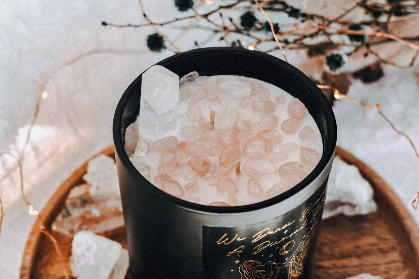 Earth Child Collection - Crystal Infused Scented Soy Candles