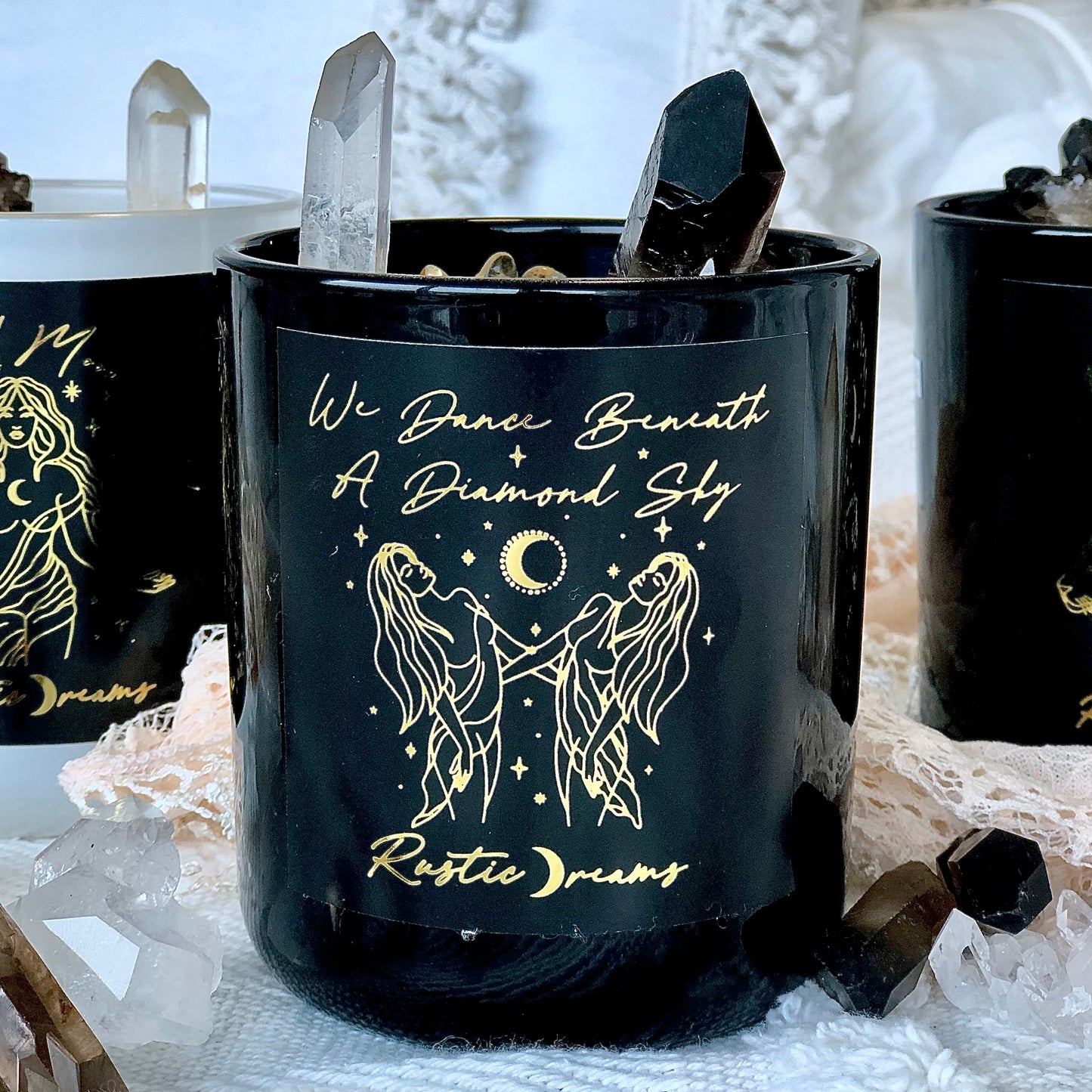 Smoky Quartz Collection ~ Extra Large Limited Edition - Scented Soy Candle