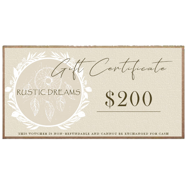 Rustic Dreams Gift Card