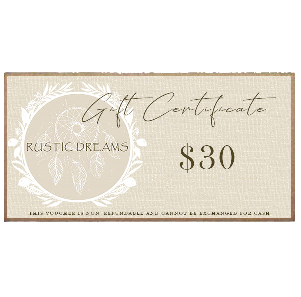 Rustic Dreams Gift Card