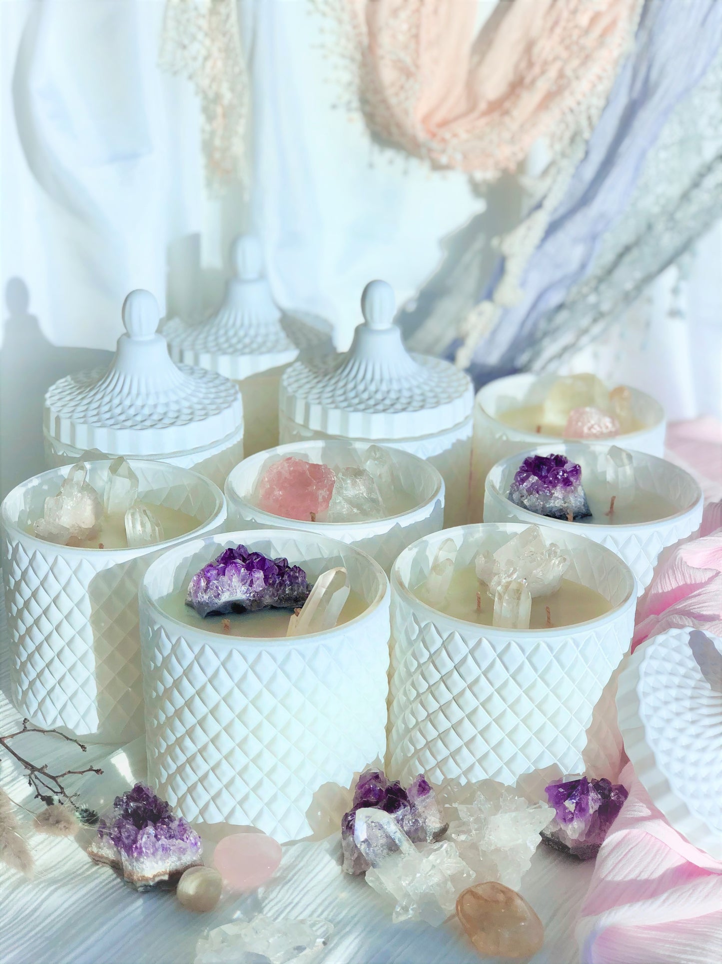 Mystique Collection - Crystal Scented Soy Candles
