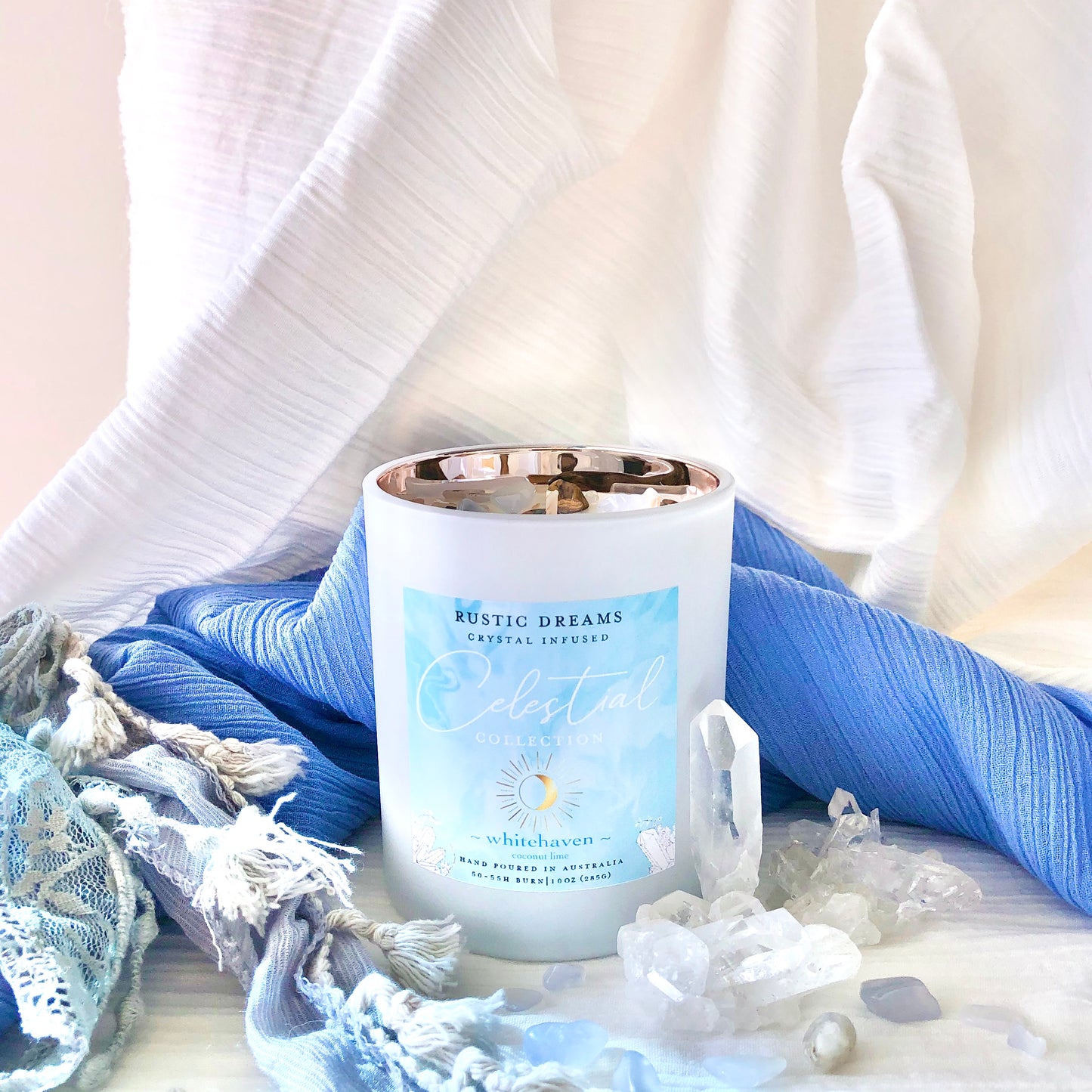 Celestial Crystal Chips - Crystal Infused Scented Soy Candles